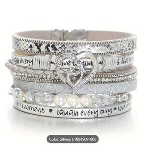 ✨NEW✨ Vintage Inspired Wrap Magnetic Bracelet - Silver